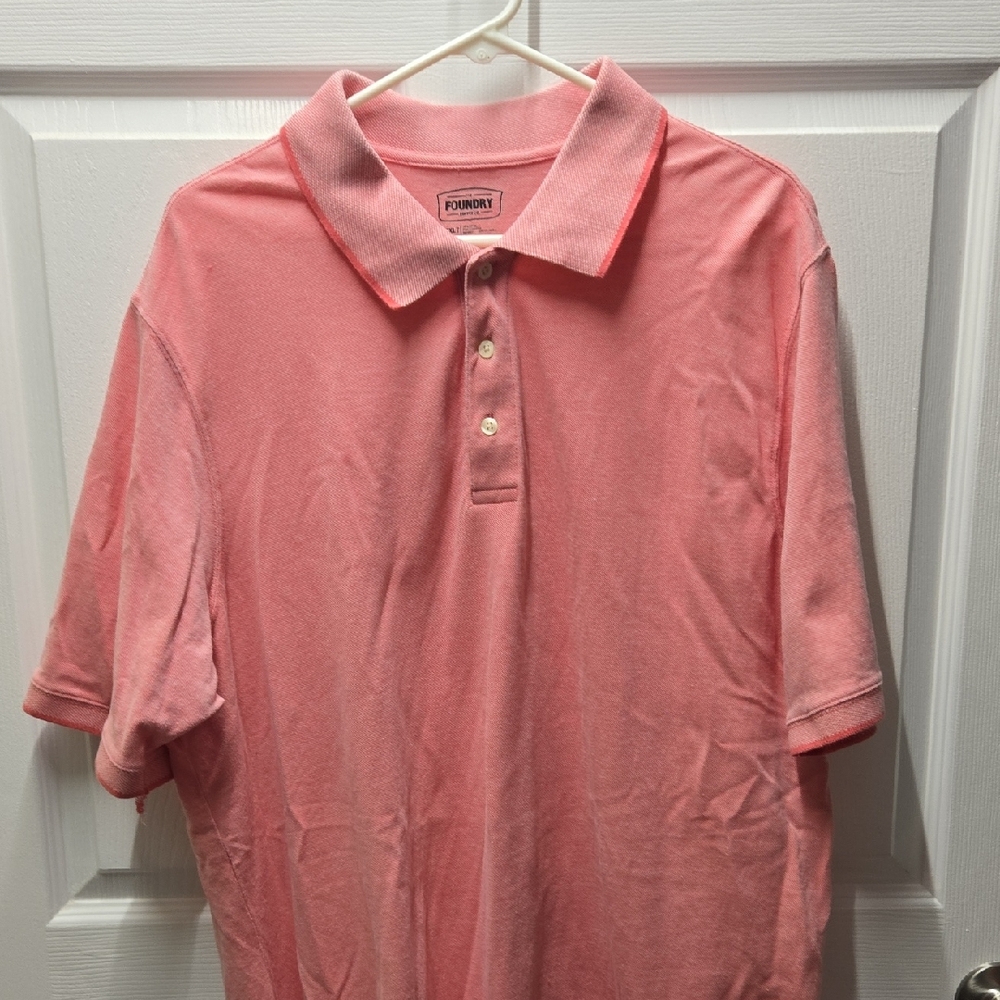 The Foundry Supply Co. Pink Polo Shirt